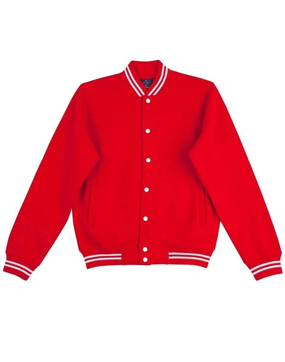 WINNING SPIRIT FLEECE LETTERMAN Kids' FL11K Casual Wear Winning Spirit Red/White 6K